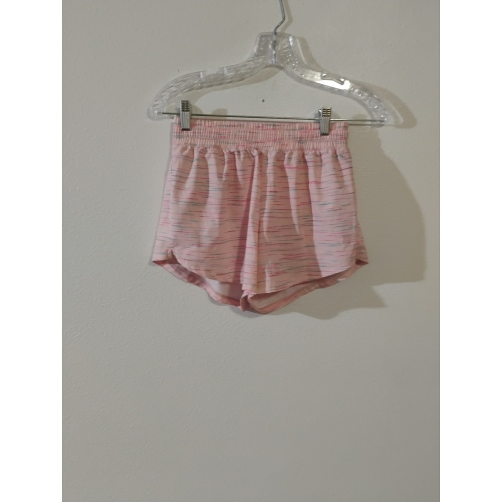 DSG Girls Pink Space Dye Athletic Running Shorts Size Large 14 Elastic Waist